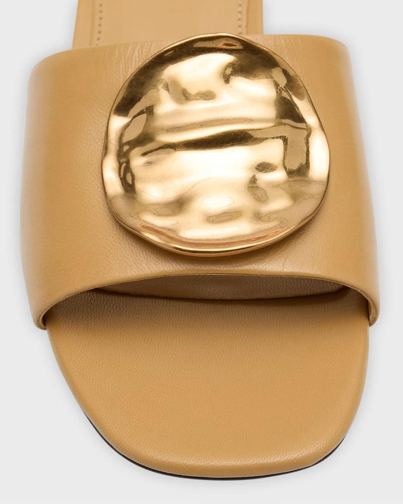 Tory Burch Patos Disc Leather Slide Sandals 6