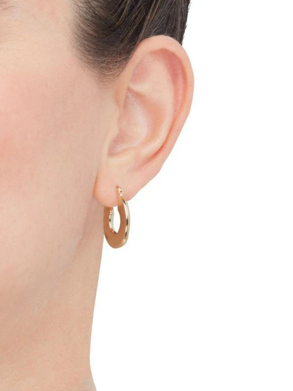 Saks Fifth Avenue 14K Yellow Gold Chunky Huggie Earrings 5