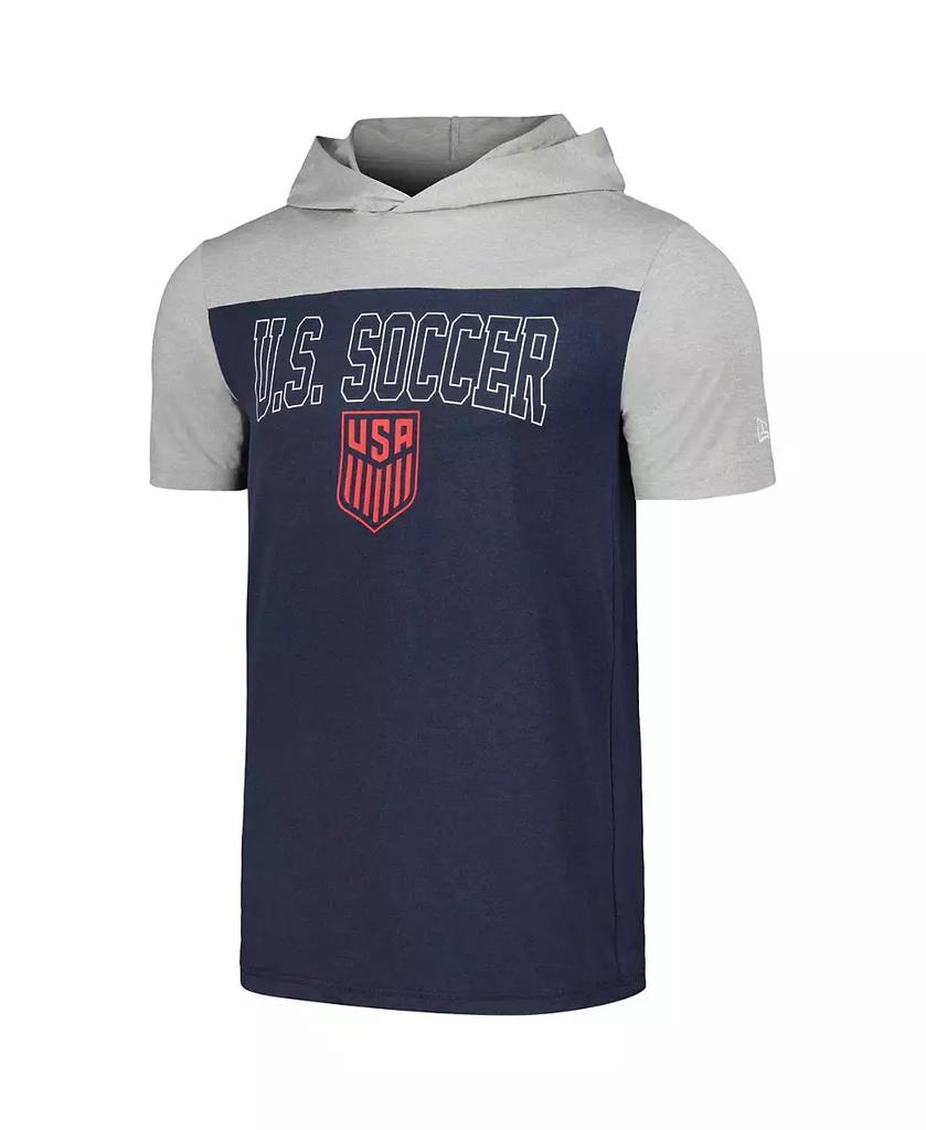 5th & Ocean Men's by New Era Navy USMNT Active Short Sleeve Hoodie T-shirt