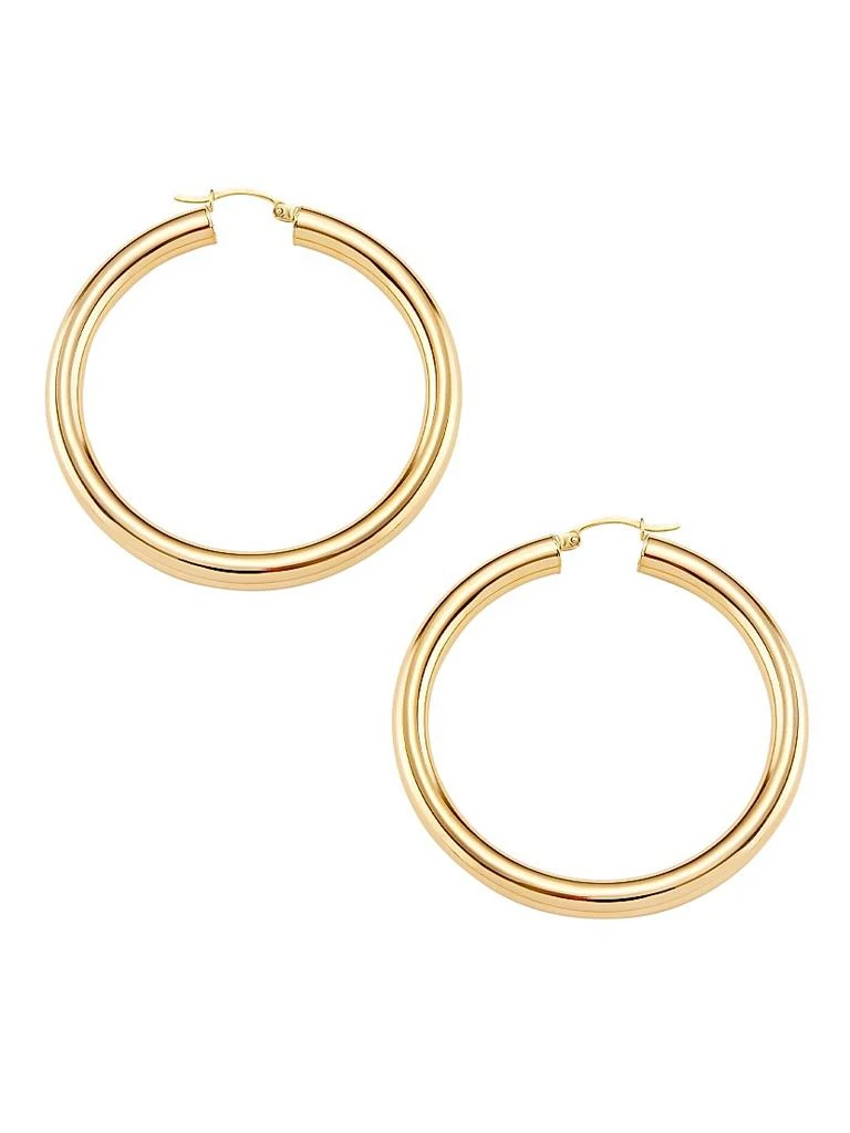 Saks Fifth Avenue Collection 14K Yellow Gold Tubular Hoop Earrings/5MM x 50MM