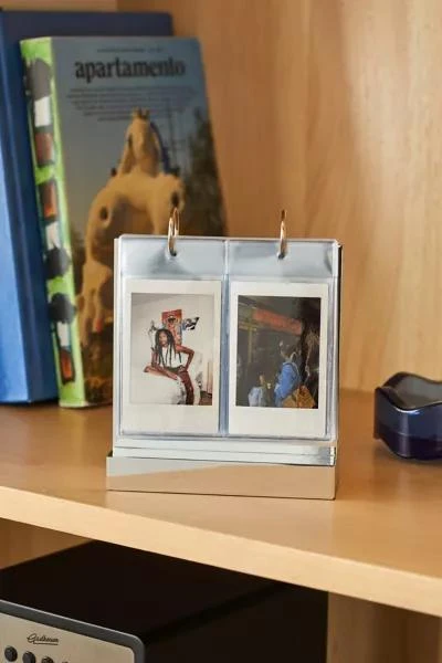 Urban Outfitters Tabletop Chrome Flip INSTAX MINI Picture Frame 1