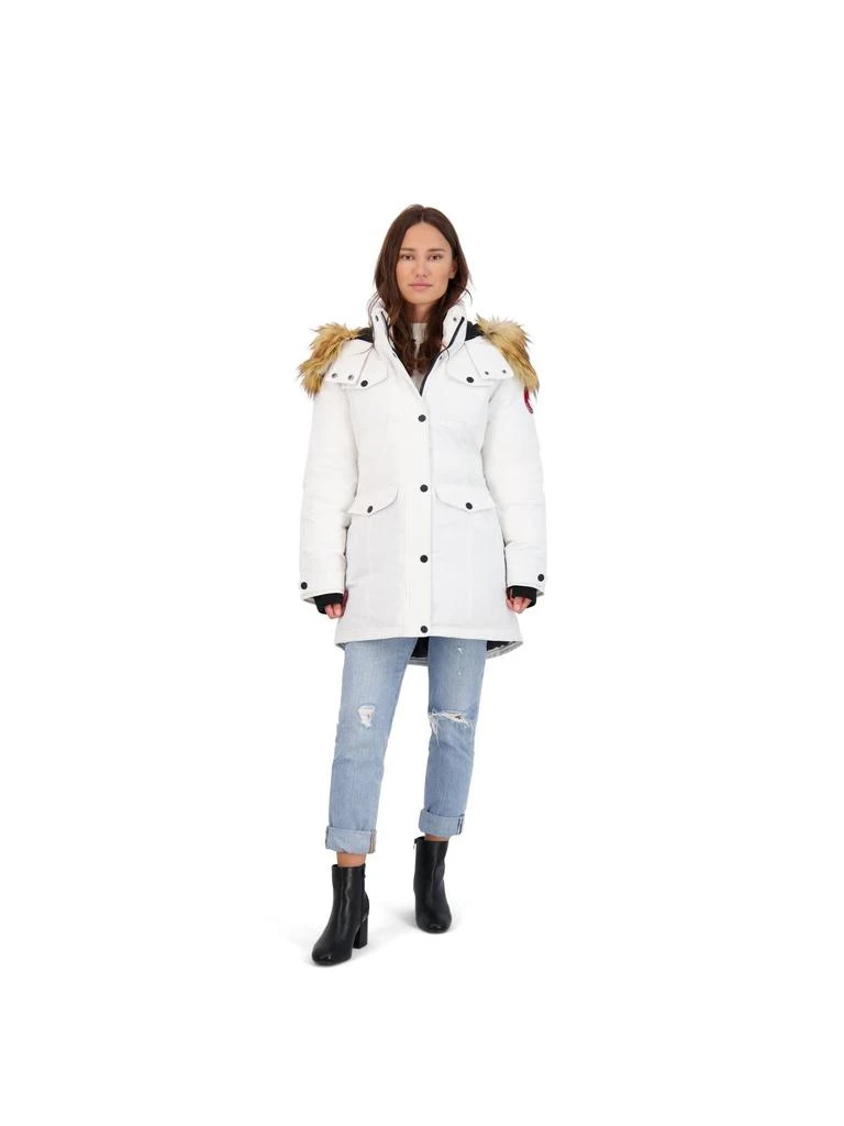 Canada Weather Gear Womens Faux Fur Heavyweight Parka Coat 1