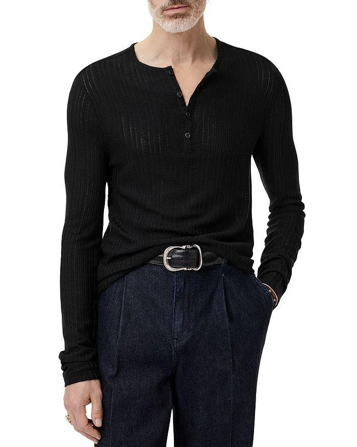 John Varvatos Araujo Henley Shirt 1