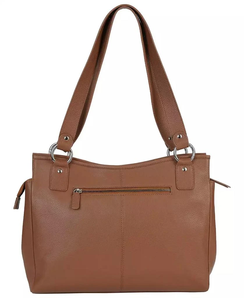 Mancini Leather Goods Pebble Kelsea Leather Shoulder Bag 2