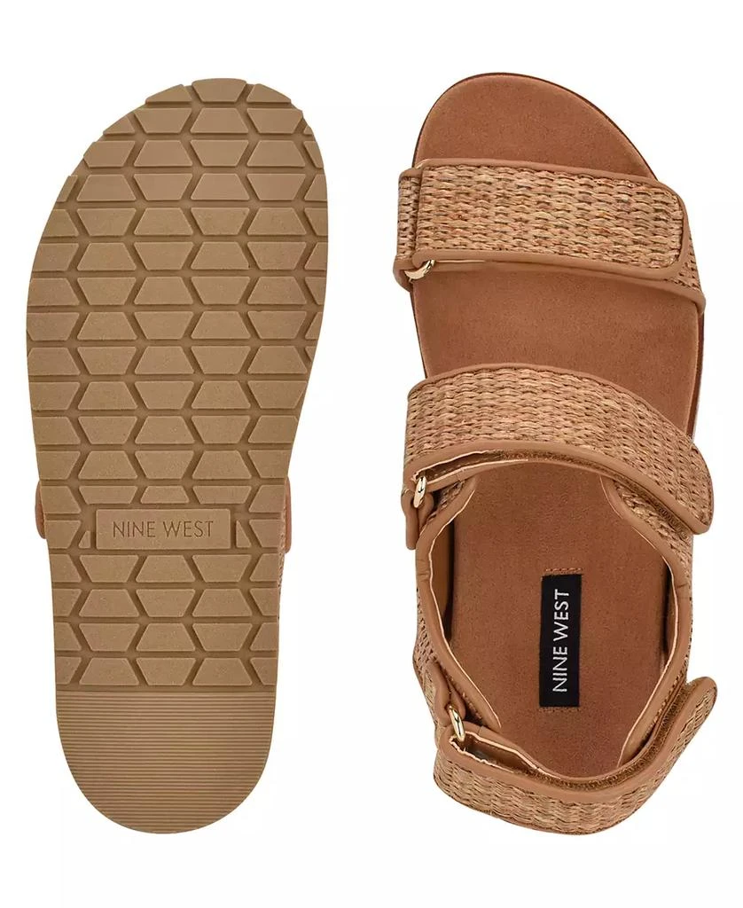 Nine West Women's Heavin Woven Platform Wedge Sandals 6