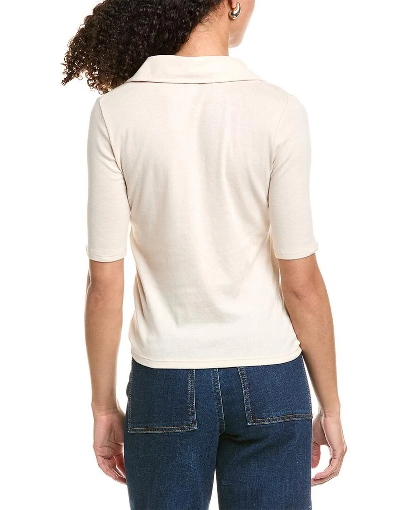 Vince Elbow-Sleeve Polo Shirt 2