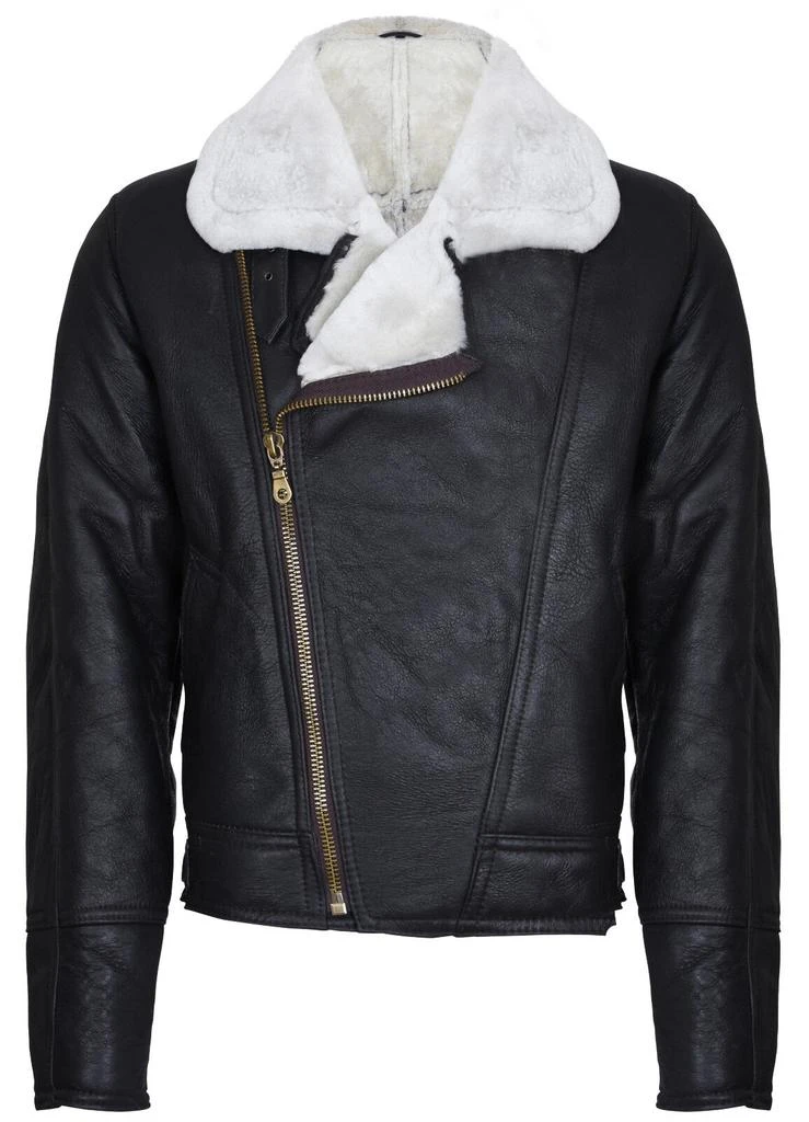 Infinity Leather Mens Sheepskin Leather WW2 Bomber Jacket-Tucson 6