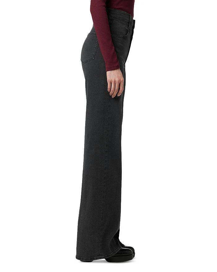 Joe's Jeans The Goldie Palazzo High Rise Wide Leg Jeans in Black Cat 3