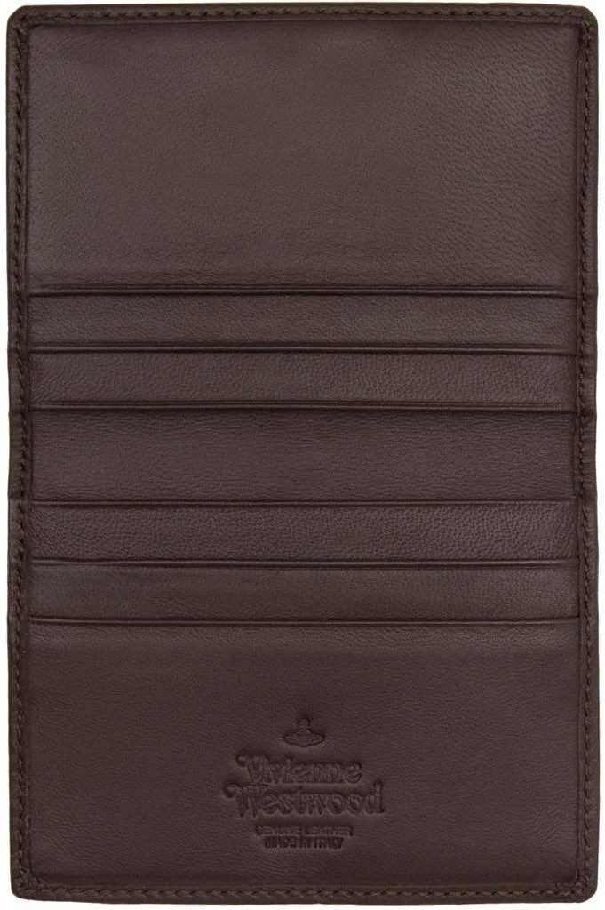 Vivienne Westwood Brown Embossed Card Holder 3