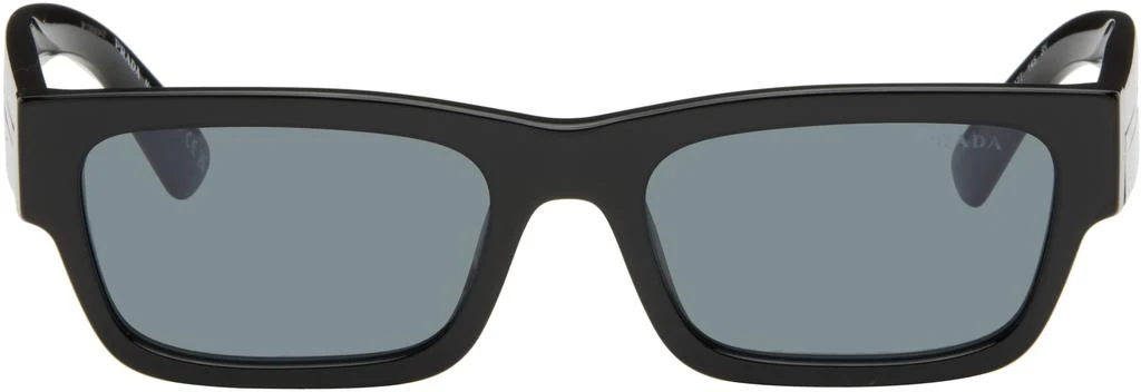 Prada Black Iconic Metal Plaque Sunglasses 1