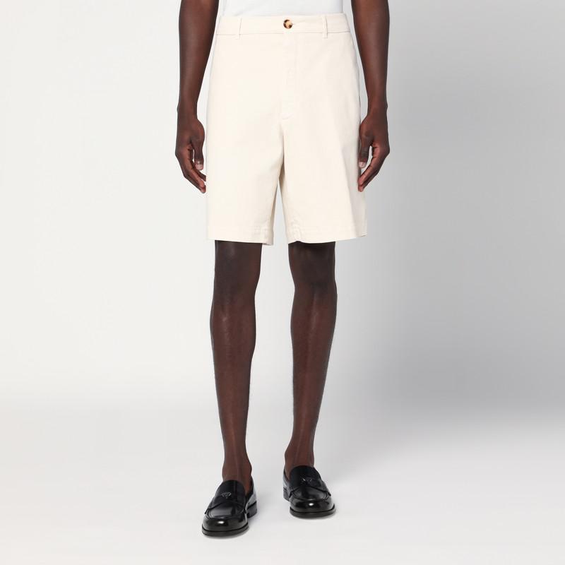Brunello Cucinelli Ivory cotton bermuda shorts