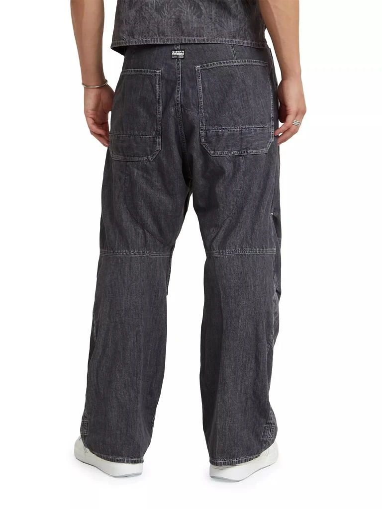 G-Star RAW Pleated Wide-Leg Denim Pants 4