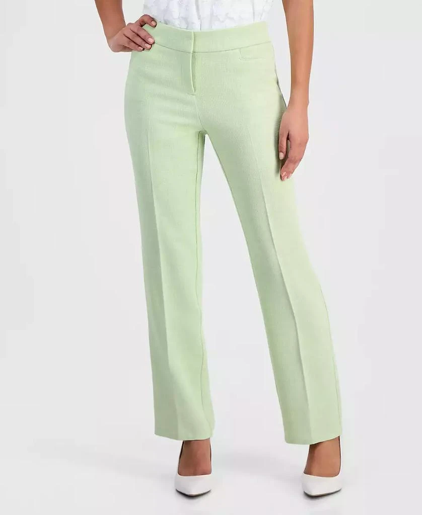 Kasper Women
s Melange Crepe Straight-Leg Pants 3