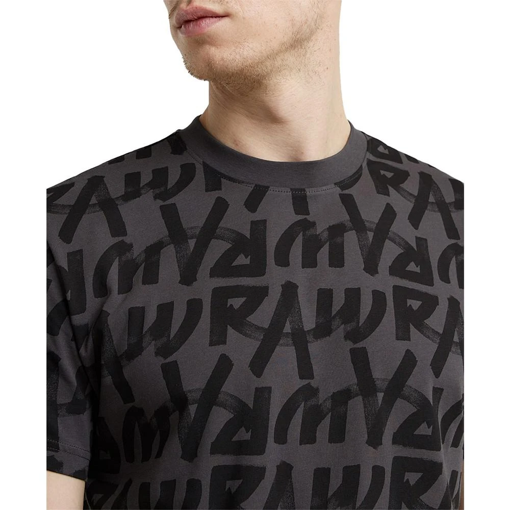 G-Star Raw Men's Calligraphy Straight-Fit Logo Graphic T-Shirt 3