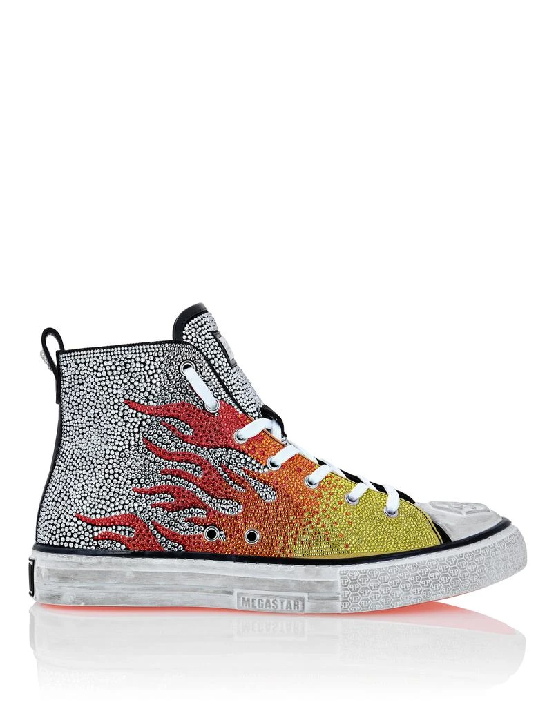 Philipp Plein Hi-Top Sneakers Flames Megastar 2