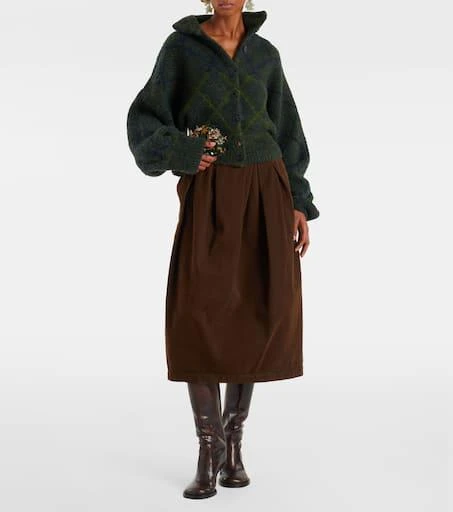 Dries Van Noten Snake-effect leather knee-high boots 3