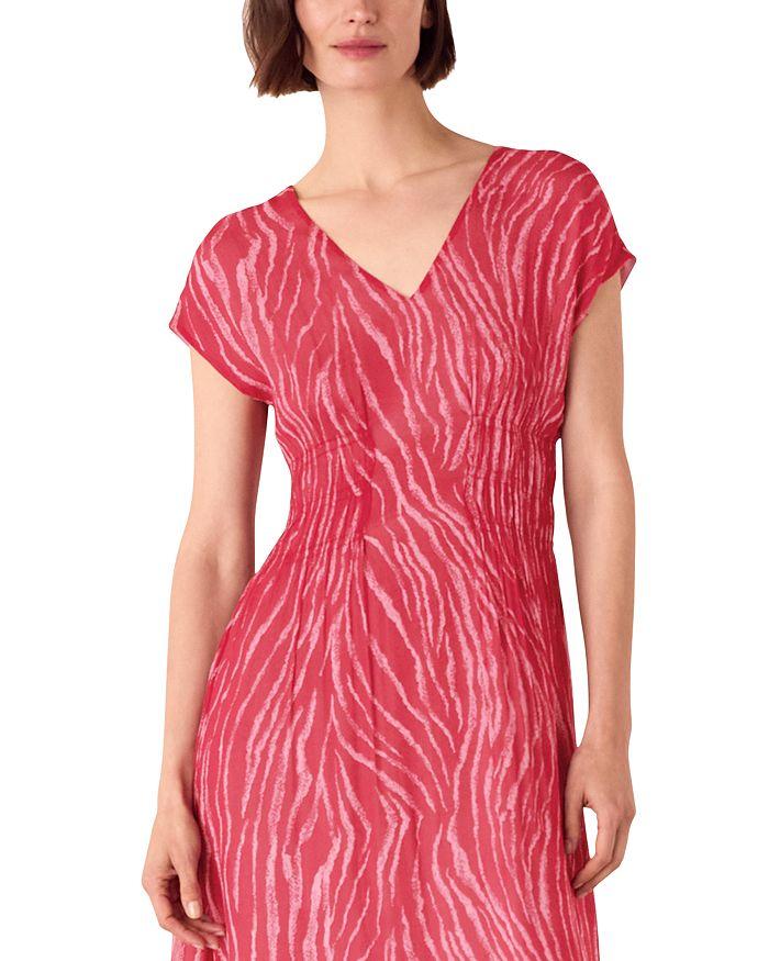Whistles Zebra Texture Midi Dress