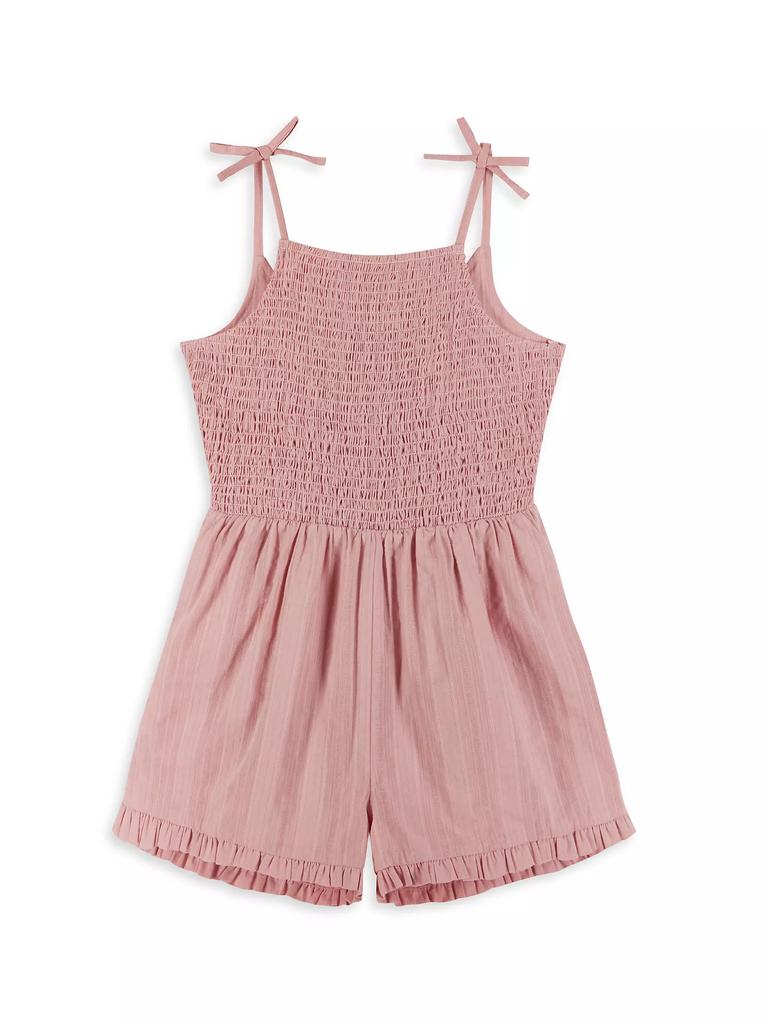 Andy & Evan Little Girl's & Girl's Smocked Cotton Romper