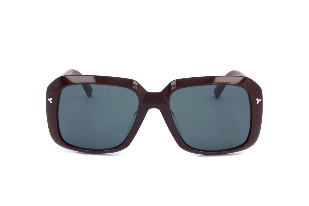 サングラス Bally Sunglasses BY0033H 01A Black Square Frame Bally BY0033-H 01A Black Square Plastic Sunglasses Frame 51