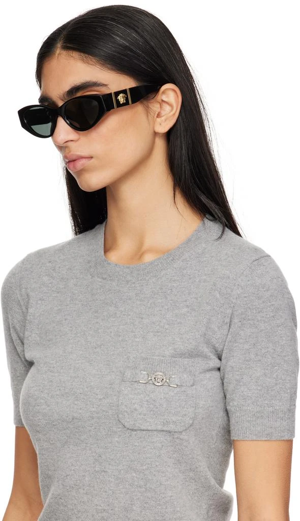 Shop Black Medusa Legend Cat-Eye Sunglasses on Sale at 