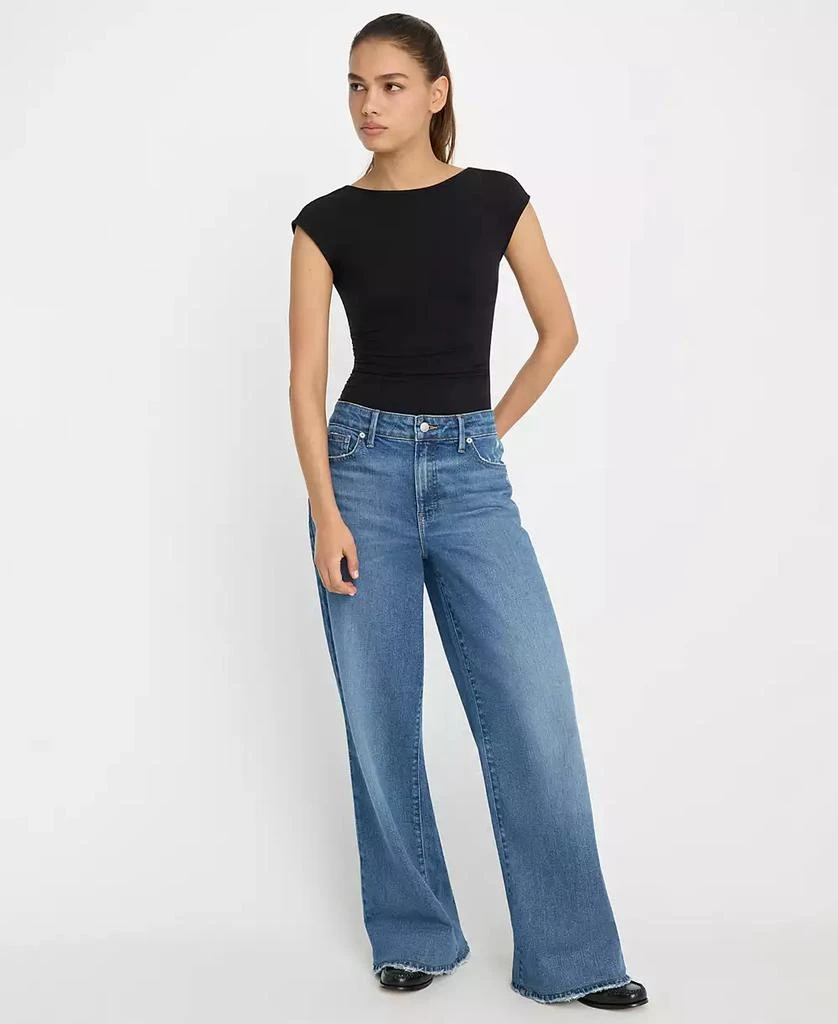 Good American Women
s Super Stretch Open Back Body Suit 2