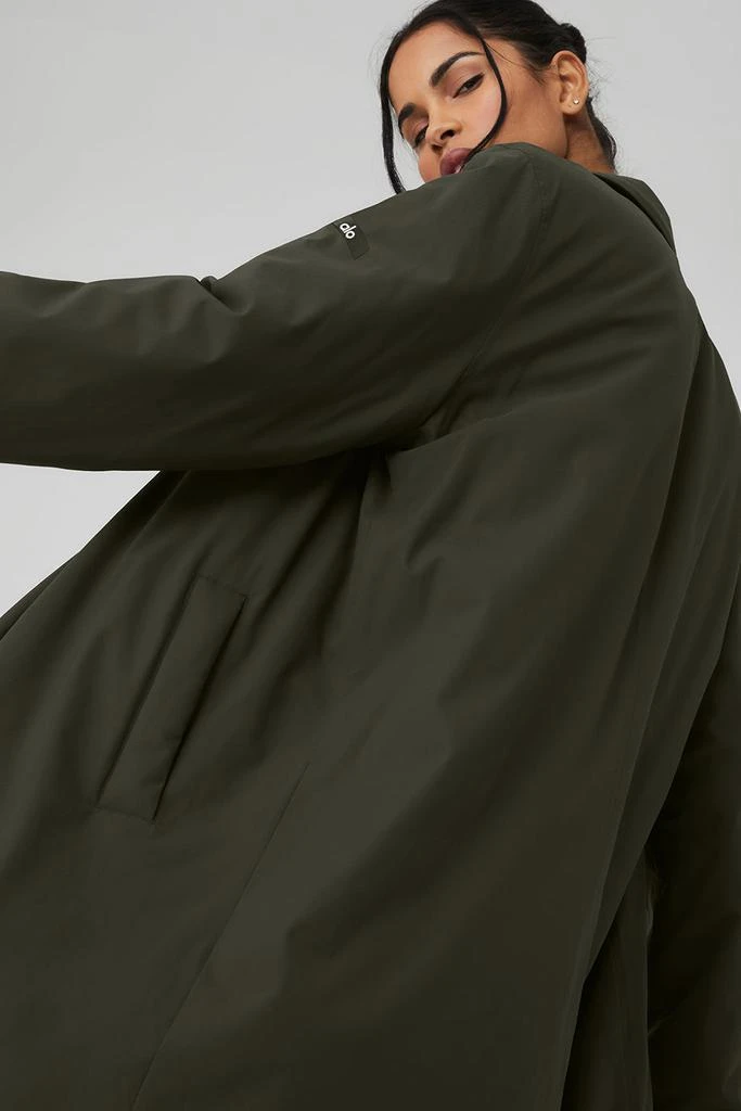 Alo Signature Overcoat - Stealth Green 5