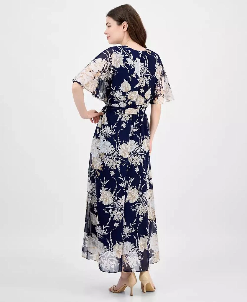 Sandra Darren Women's Surplice-Neck Chiffon Midi Dress 5