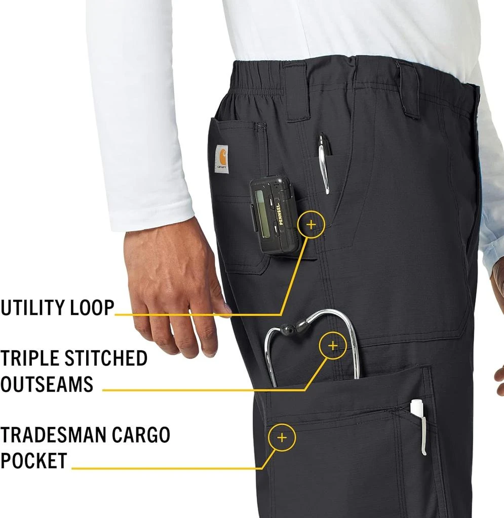 Carhartt Carhartt Scrubs C54108 Men's Classic Fit Ripstop Boot Cut 8-Pocket Cargo Pant 4