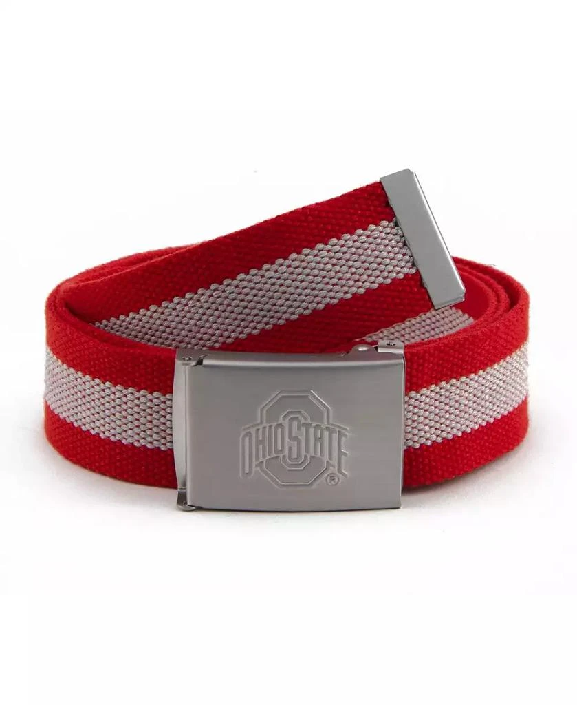 Eagles Wings Men's Ohio State Buckeyes Fabric Belt 1