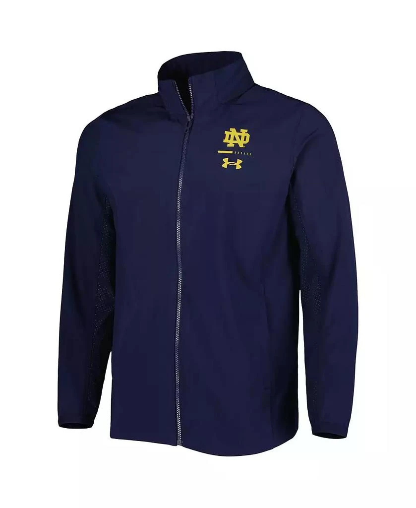 Under Armour Men's Navy Notre Dame Fighting Irish Squad 3.0 Full-Zip Jacket 3