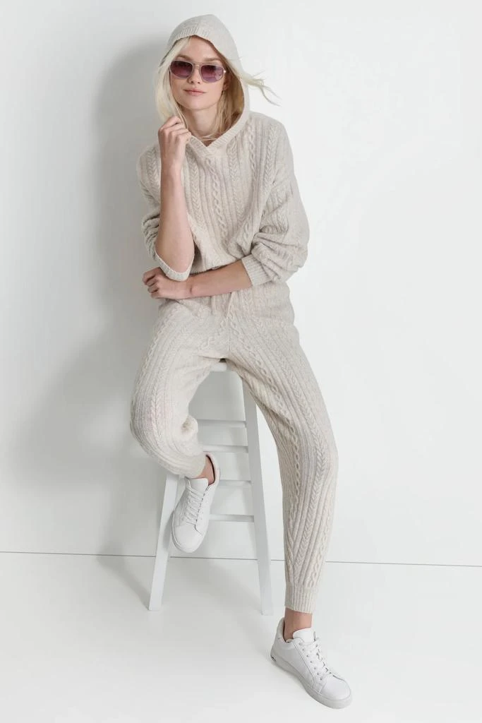 DKNY COZY CABLE SWEATER JOGGER 6