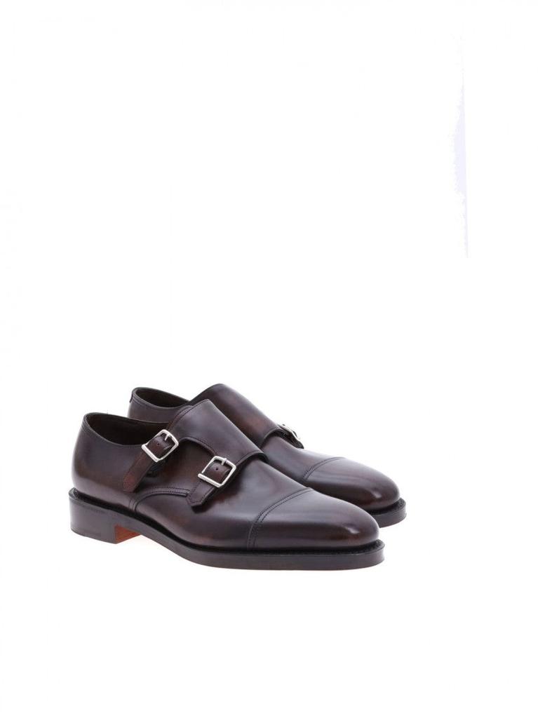 John Lobb Double Buckle Calf Leather Shoe