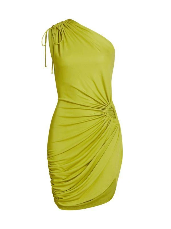 Monse Draped One-Shoulder Minidress 6
