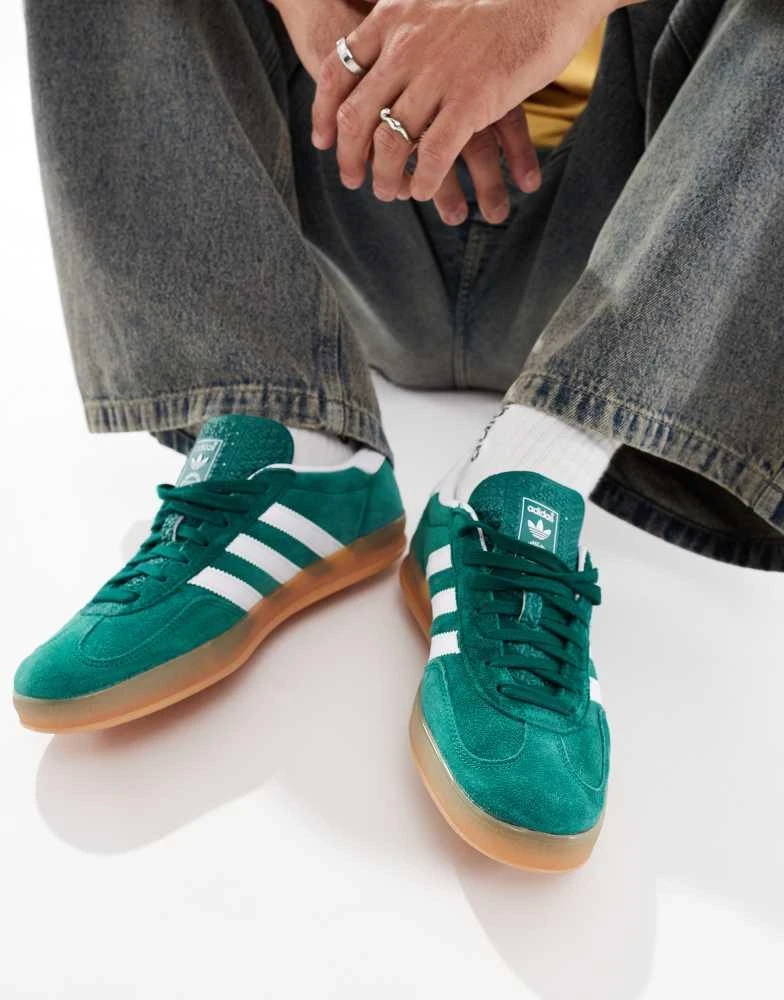 adidas gazelle silver green womens Women's Adidas Gazelle Indoor Shoes