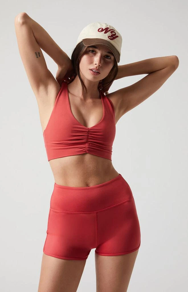 PAC 1980 Active Red In A Cinch Sports Bra 3