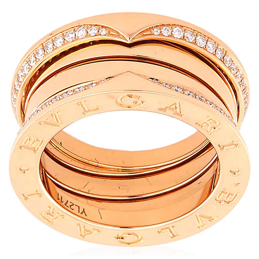 BVLGARI 18 kt Yellow Gold B.zero1 Three-Band Ring