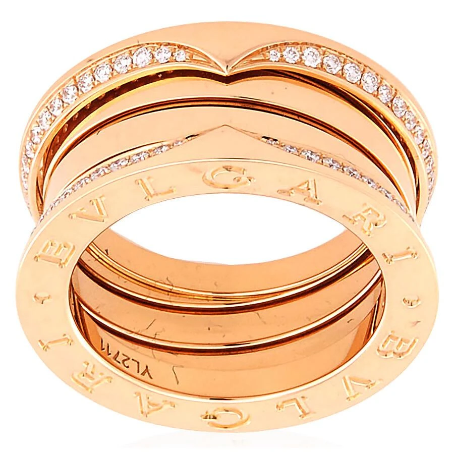 BVLGARI 18 kt Yellow Gold B.zero1 Three-Band Ring 2