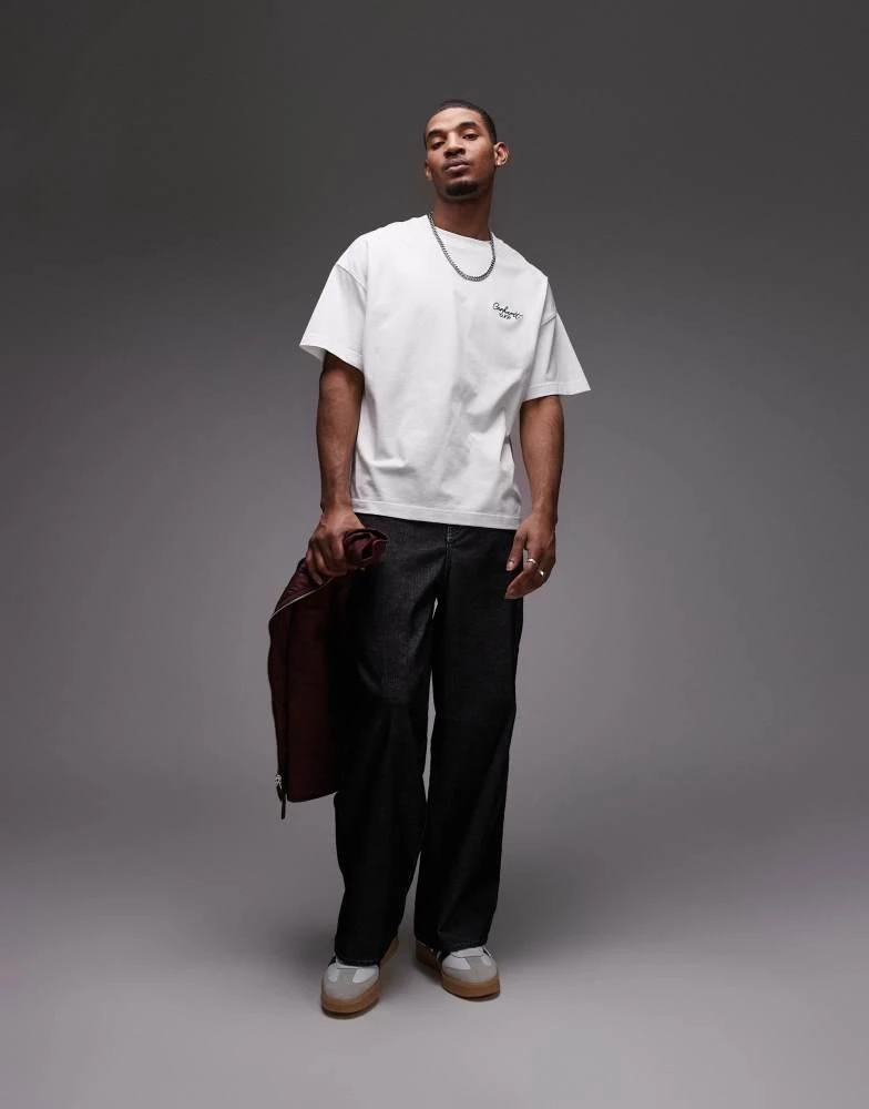 Carhartt WIP Carhartt WIP signature script t-shirt in white 3
