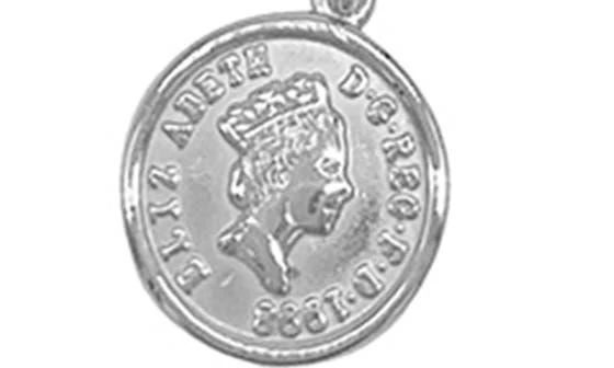 ADORNIA Water Resistant Mixed Chain Coin Necklace 2