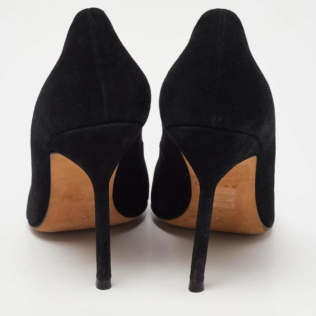 CH Carolina Herrera CH Carolina Herrera Black Suede Pointed Toe Pumps Size 36 5