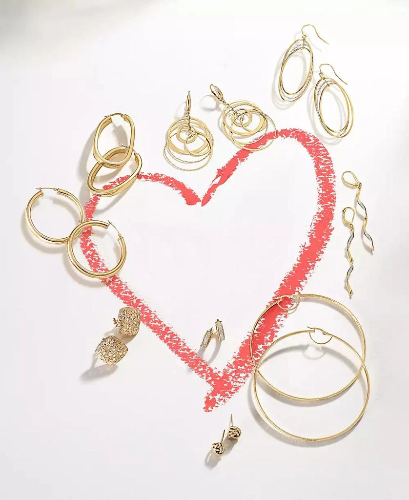 Macy's Love Knot Stud Earrings in 10k Gold 3