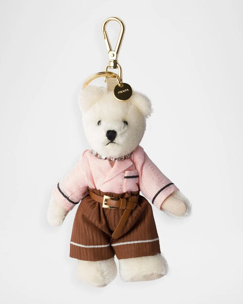 Prada Teddy Bear Keychain Bag Charm
