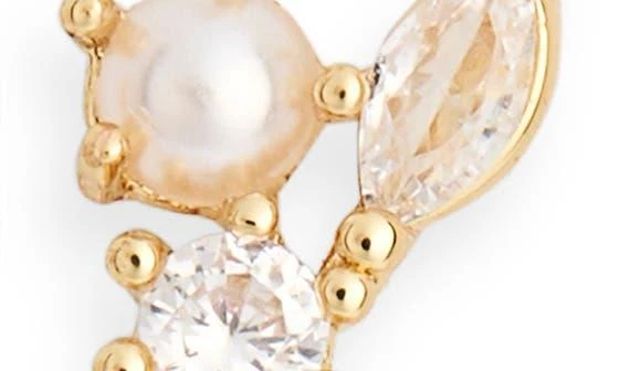 Nordstrom 3-Pack CZ 
Faux Pearl Stud 
Hoop Earrings 2