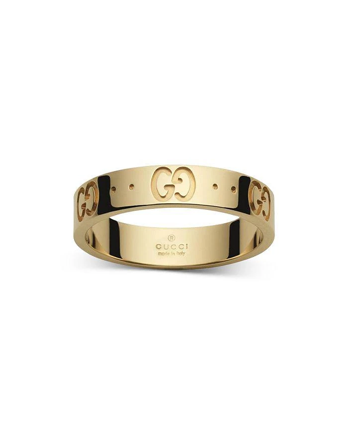 Gucci 18K Yellow Gold Icon Logo Band