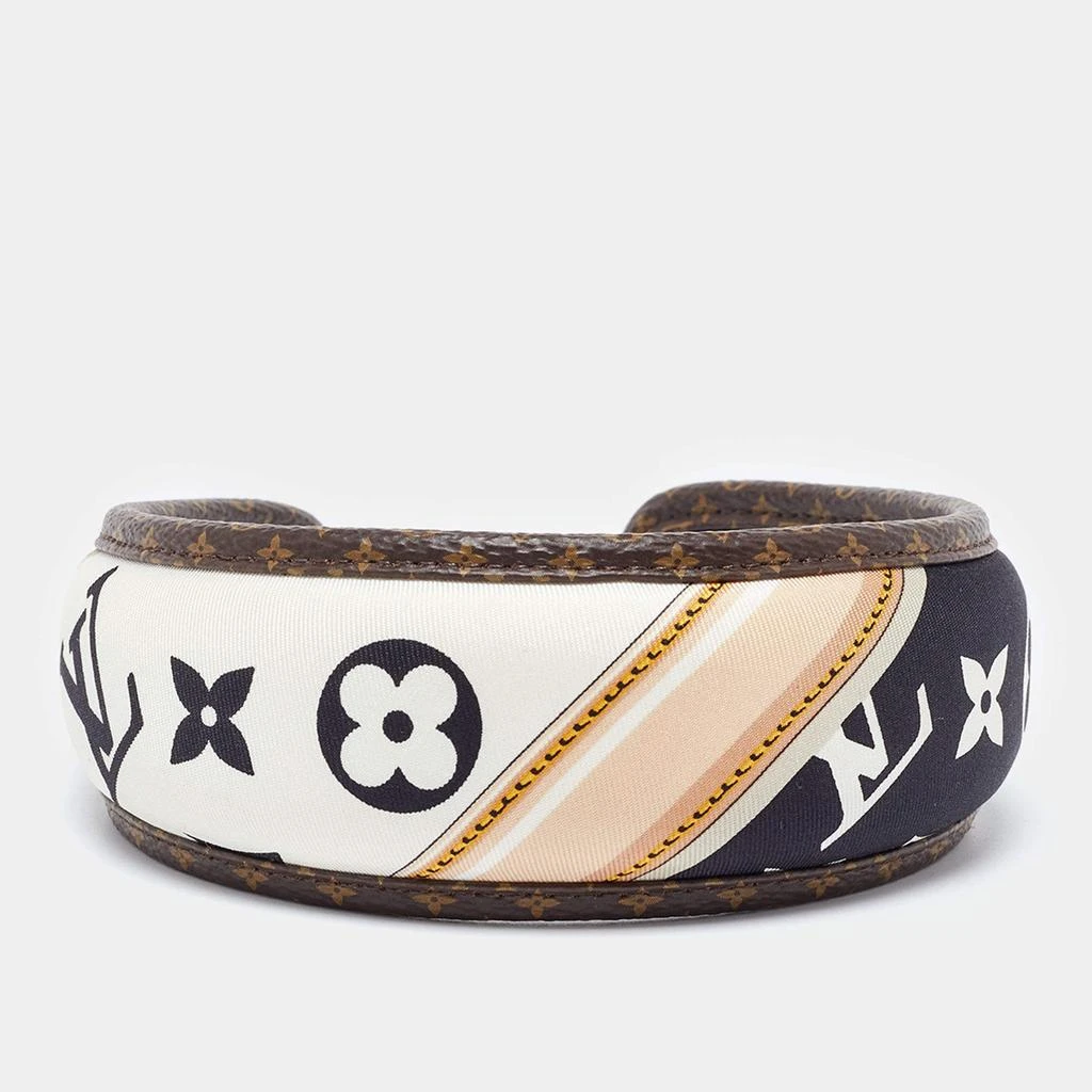 Louis Vuitton Louis Vuitton Be Mindful Monogram Print Silk Headband 3