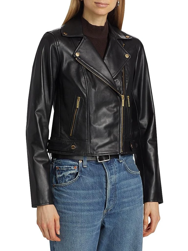 Michael Kors Leather Moto Jacket 3