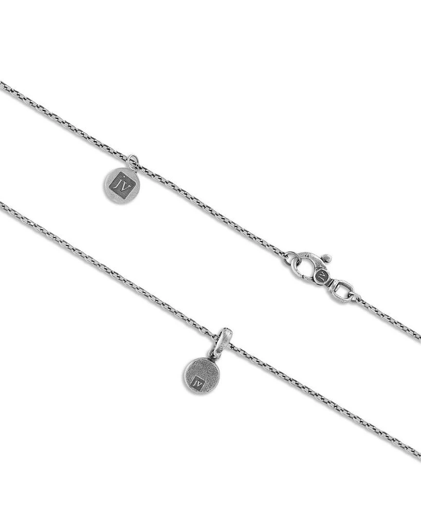 John Varvatos Men
s Sterling Silver Artisan Peace Sign Pendant Necklace, 24" 3