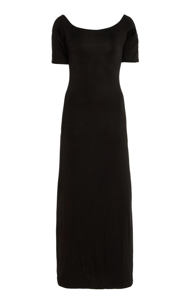 Anemos Anemos - Carolyn Off-The-Shoulder Jersey Midi Dress - Black - XL - Moda Operandi