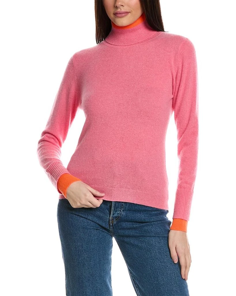 Brodie Cashmere Brodie Cashmere Contrast Cashmere Sweater 1