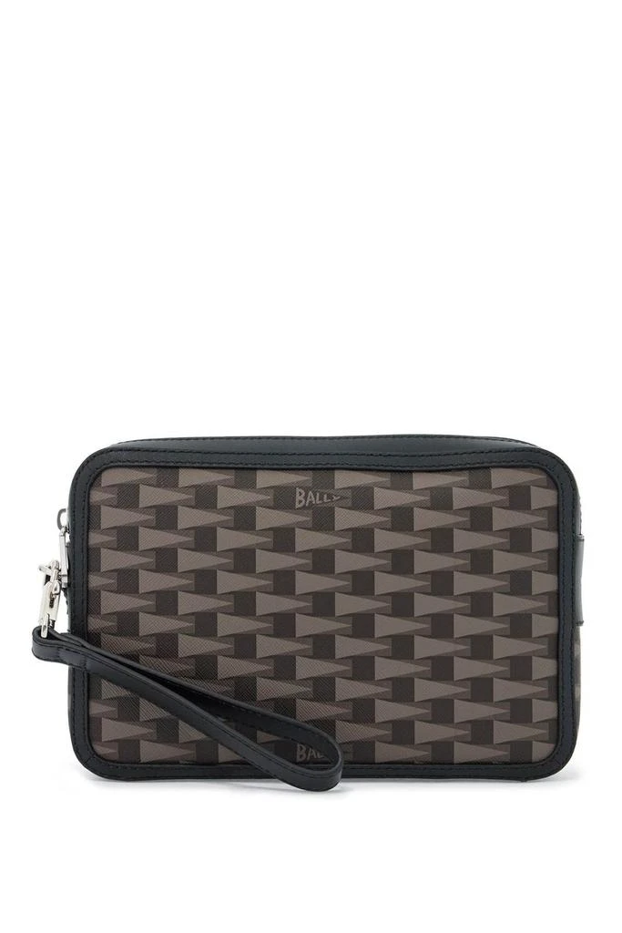 Bally Bally All-Over Pennant Printed Zipped Pouch 1